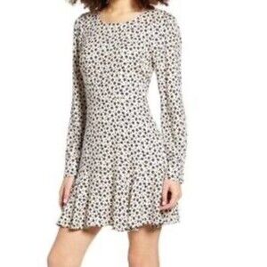 Row A Women's Floral Long Sleeve Dress